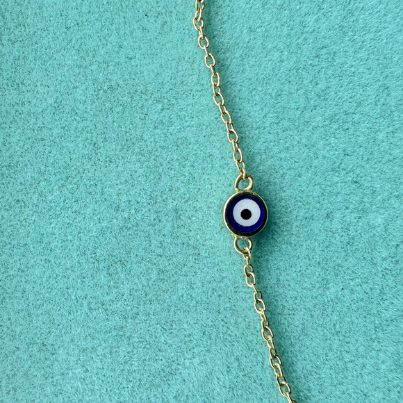 14k Gold Evil eye Bracelet. - Picture 2 of 4
